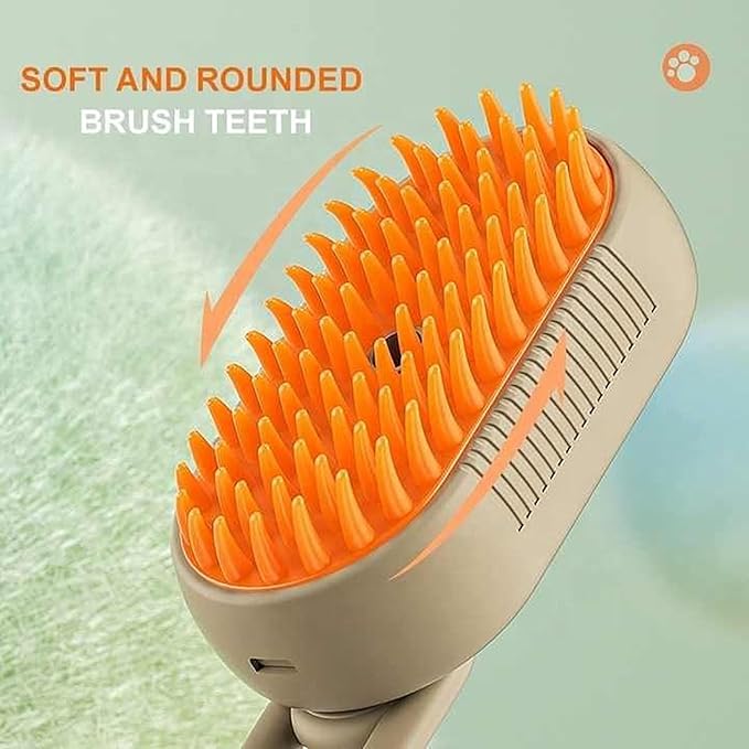 3-in-1 Steam Grooming Brush for Dogs & Cats | USB Rechargeable