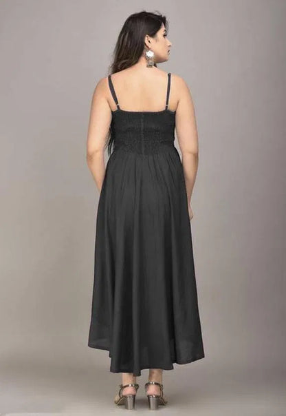 Women's Maxi Black Full Length Dress